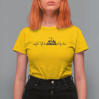 Bookaholic Heartbeat Graphic T Shirt For Women Vintage Reader Lifeline Gift