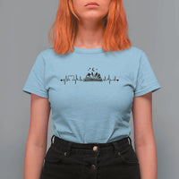 Bookaholic Heartbeat Graphic T Shirt For Women Vintage Reader Lifeline Gift