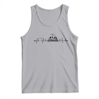 Bookaholic Heartbeat Graphic Tank Top Vintage Reader Lifeline Gift