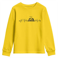 Bookaholic Heartbeat Graphic Youth Sweatshirt Vintage Reader Lifeline Gift