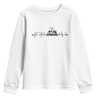 Bookaholic Heartbeat Graphic Youth Sweatshirt Vintage Reader Lifeline Gift