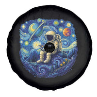 Starry Night Space Bookworm Spare Tire Cover Funny Astronaut Reader Gift
