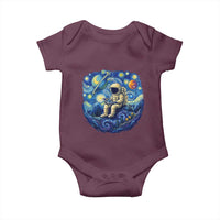 Starry Night Space Bookworm Baby Onesie Funny Astronaut Reader Gift