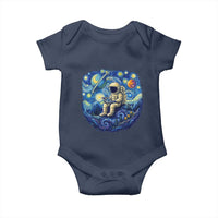 Starry Night Space Bookworm Baby Onesie Funny Astronaut Reader Gift