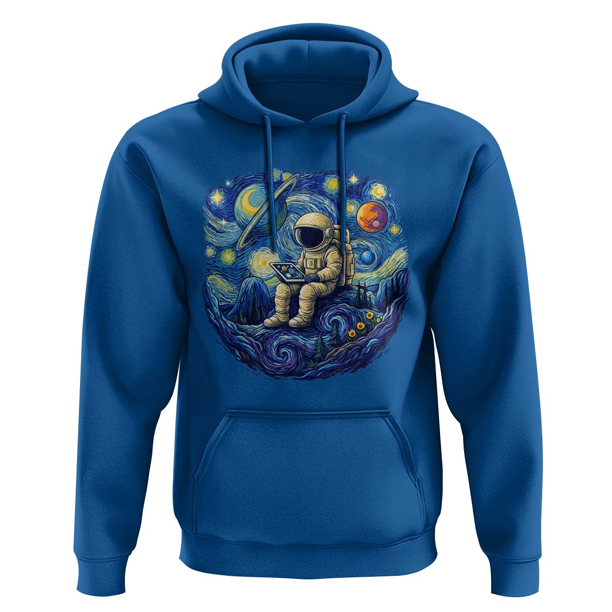 Starry Night Space Bookworm Hoodie Funny Astronaut Reader Gift