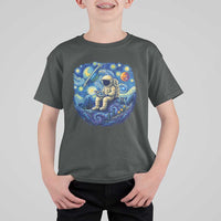 Starry Night Space Bookworm T Shirt For Kid Funny Astronaut Reader Gift