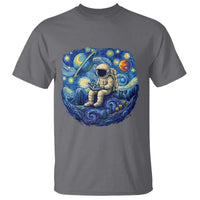 Starry Night Space Bookworm T Shirt Funny Astronaut Reader Gift