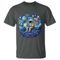 Starry Night Space Bookworm T Shirt Funny Astronaut Reader Gift