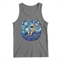 Starry Night Space Bookworm Tank Top Funny Astronaut Reader Gift