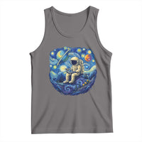 Starry Night Space Bookworm Tank Top Funny Astronaut Reader Gift