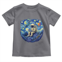 Starry Night Space Bookworm Toddler T Shirt Funny Astronaut Reader Gift