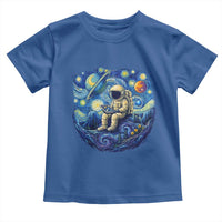 Starry Night Space Bookworm Toddler T Shirt Funny Astronaut Reader Gift