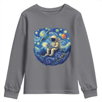 Starry Night Space Bookworm Youth Sweatshirt Funny Astronaut Reader Gift