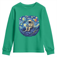 Starry Night Space Bookworm Youth Sweatshirt Funny Astronaut Reader Gift
