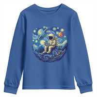 Starry Night Space Bookworm Youth Sweatshirt Funny Astronaut Reader Gift