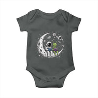 Funny Bookworm In Space Baby Onesie Cute Astronaut And Alien Reading