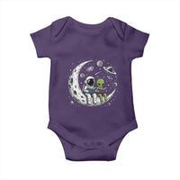 Funny Bookworm In Space Baby Onesie Cute Astronaut And Alien Reading