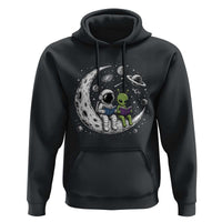Funny Bookworm In Space Hoodie Cute Astronaut And Alien Reading