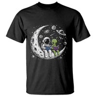 Funny Bookworm In Space T Shirt Cute Astronaut And Alien Reading