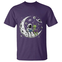 Funny Bookworm In Space T Shirt Cute Astronaut And Alien Reading