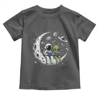 Funny Bookworm In Space Toddler T Shirt Cute Astronaut And Alien Reading