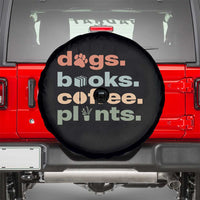 Funny Introvert Life Lover Spare Tire Cover Dogs Books Coffee And Plants