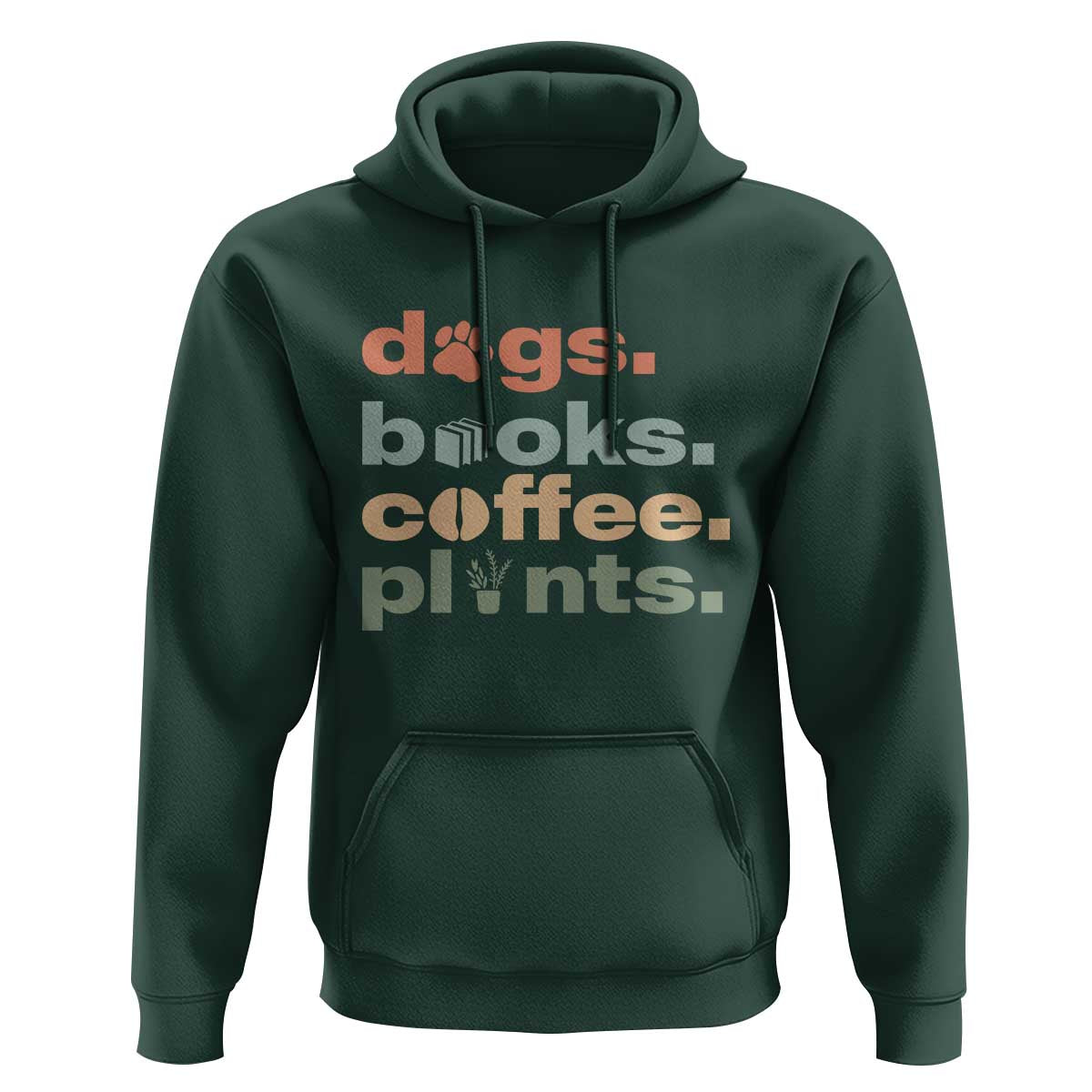 Funny Introvert Life Lover Hoodie Dogs Books Coffee And Plants