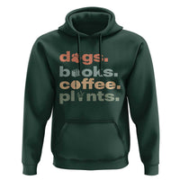 Funny Introvert Life Lover Hoodie Dogs Books Coffee And Plants