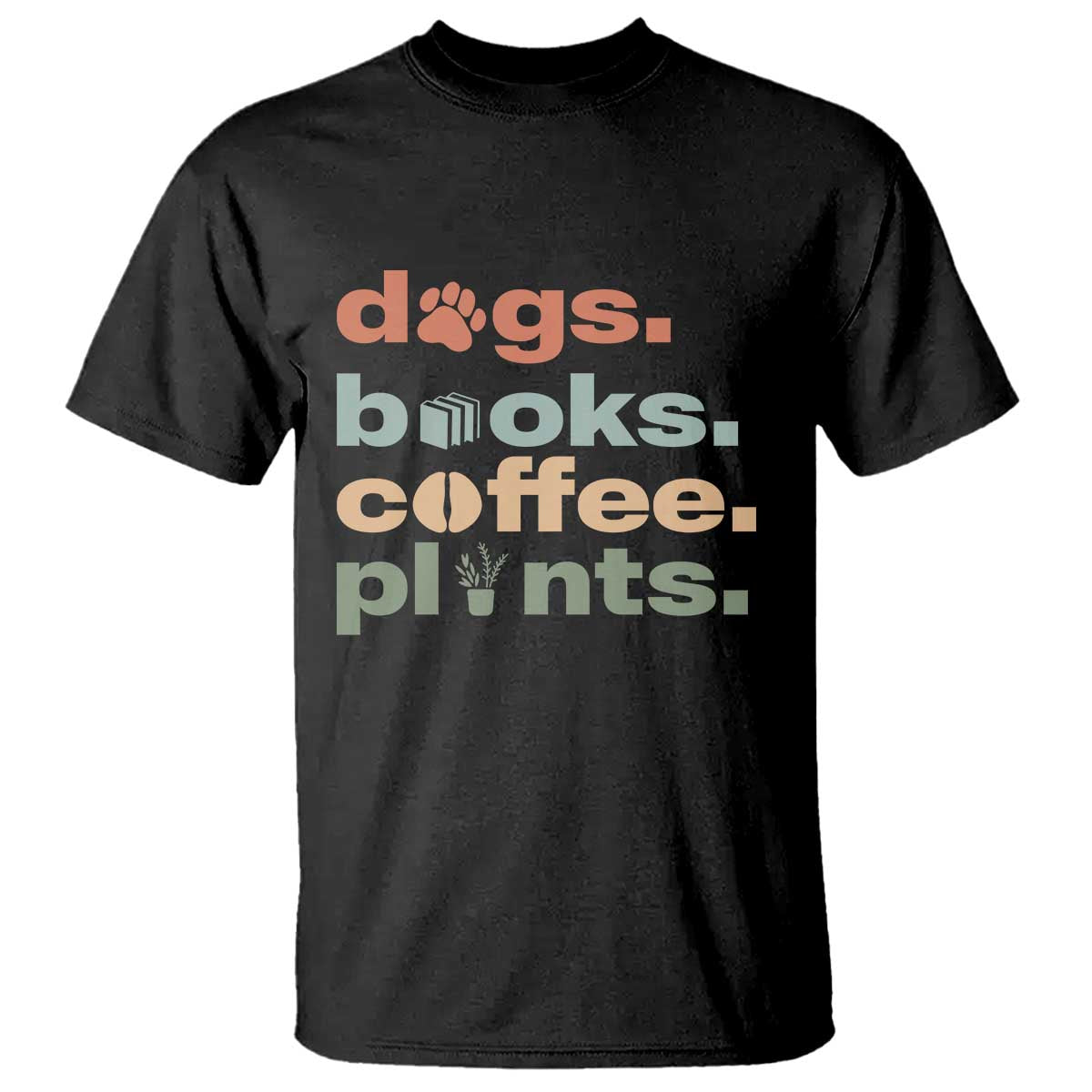 Funny Introvert Life Lover T Shirt Dogs Books Coffee And Plants