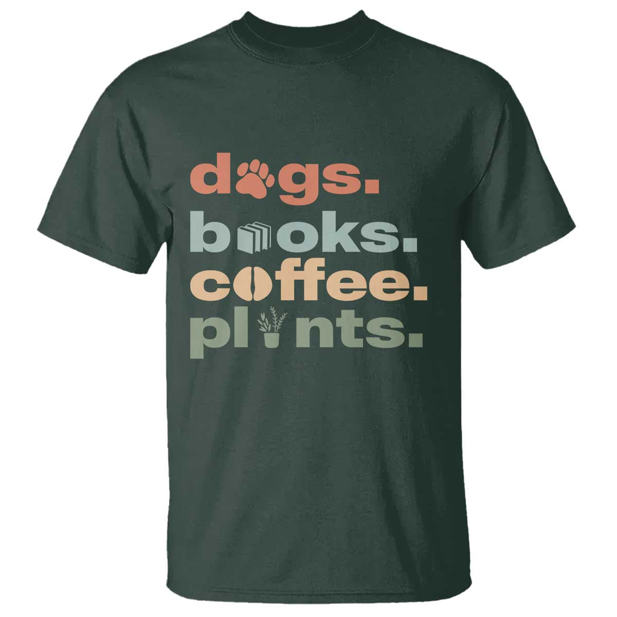 Funny Introvert Life Lover T Shirt Dogs Books Coffee And Plants