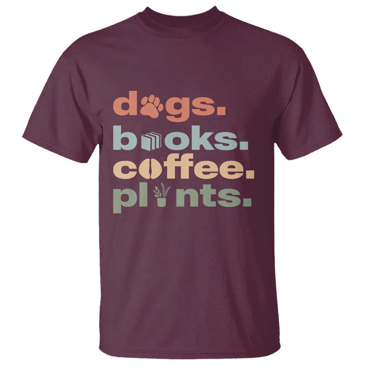 Funny Introvert Life Lover T Shirt Dogs Books Coffee And Plants