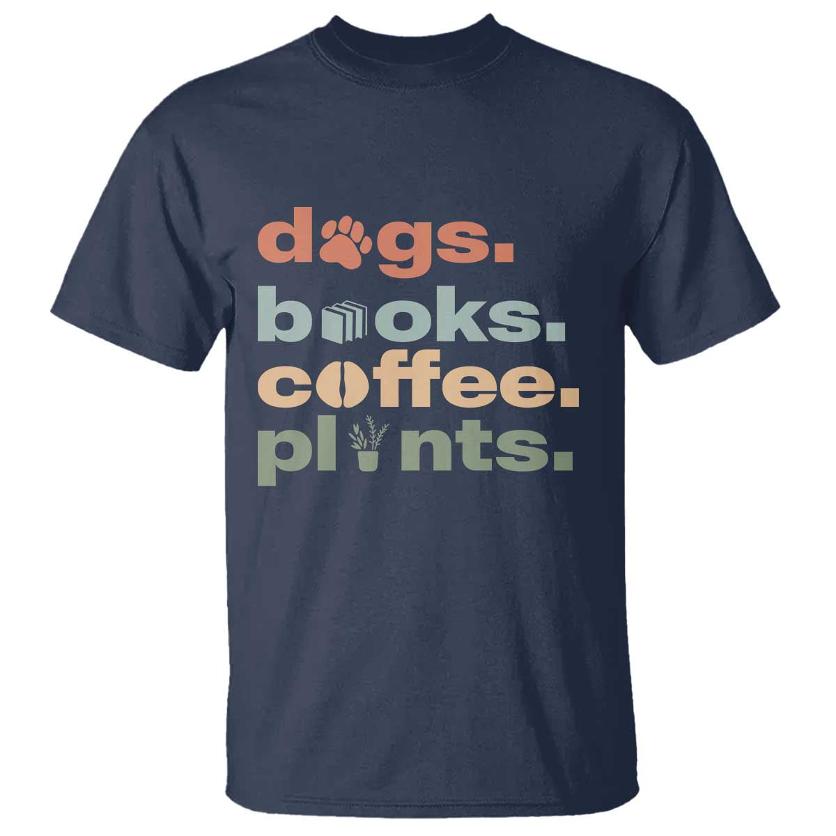Funny Introvert Life Lover T Shirt Dogs Books Coffee And Plants