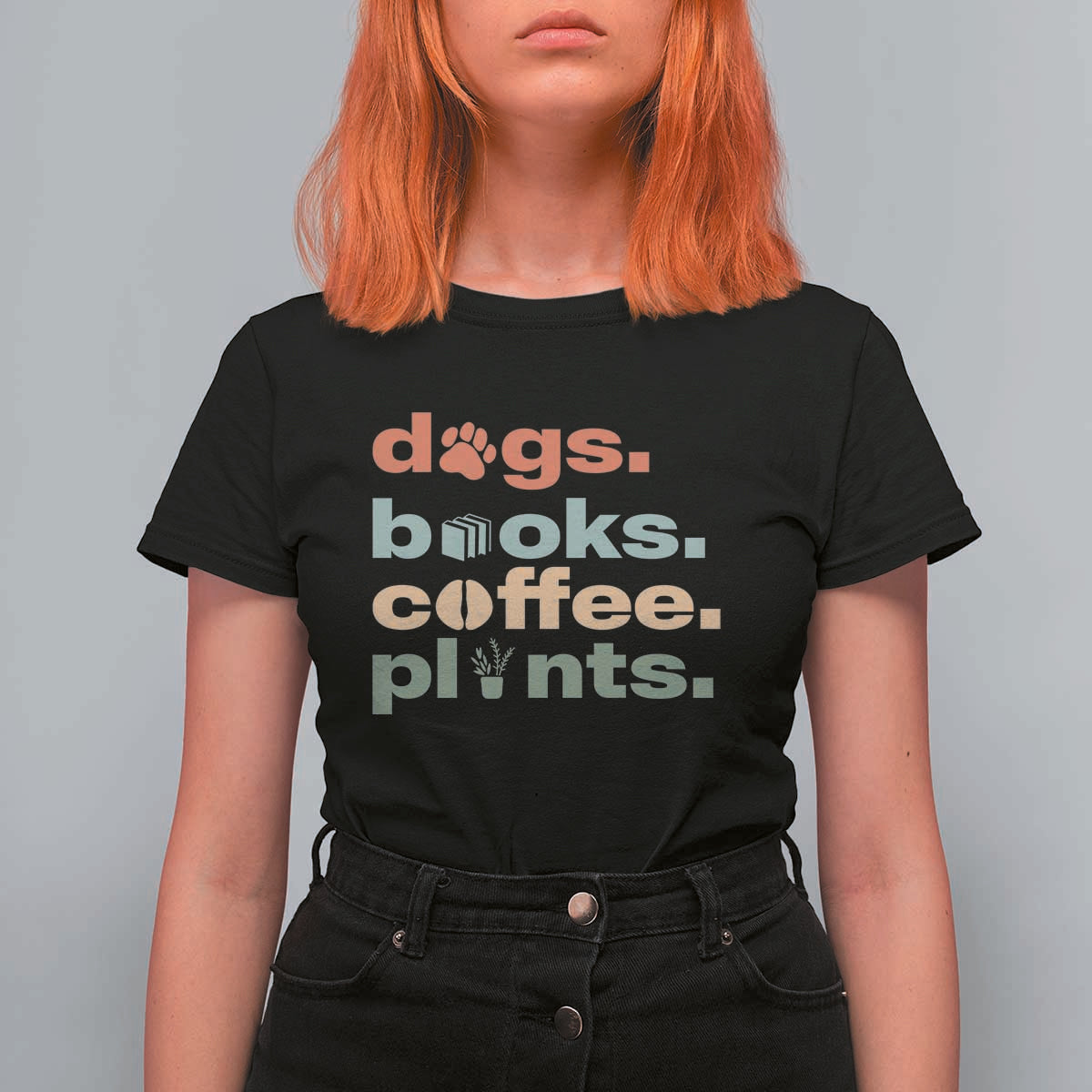 Funny Introvert Life Lover T Shirt For Women Dogs Books Coffee And Plants