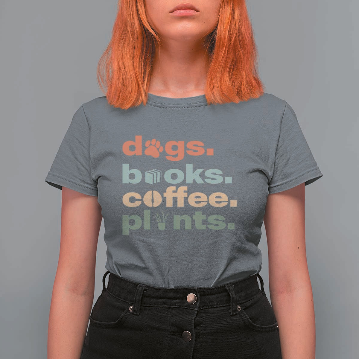 Funny Introvert Life Lover T Shirt For Women Dogs Books Coffee And Plants