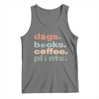 Funny Introvert Life Lover Tank Top Dogs Books Coffee And Plants