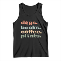 Funny Introvert Life Lover Tank Top Dogs Books Coffee And Plants