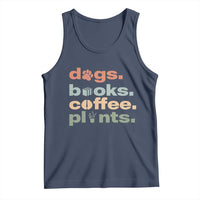 Funny Introvert Life Lover Tank Top Dogs Books Coffee And Plants
