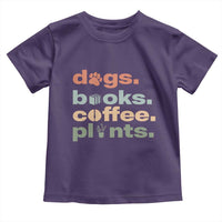 Funny Introvert Life Lover Toddler T Shirt Dogs Books Coffee And Plants