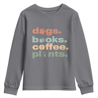 Funny Introvert Life Lover Youth Sweatshirt Dogs Books Coffee And Plants