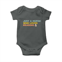 Just A Nurse Who Loves Reading Baby Onesie Bookish Nurse Gift