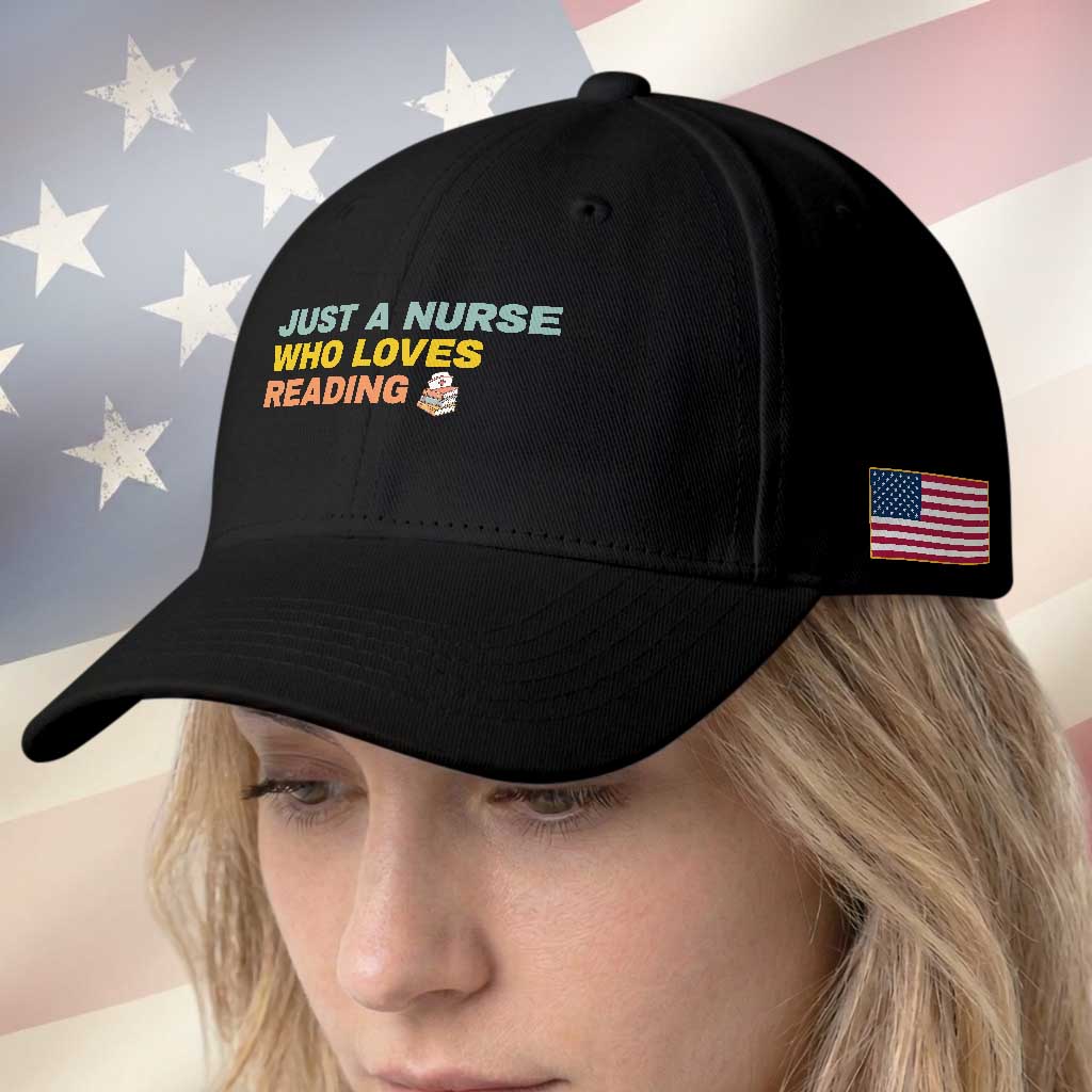 Just A Nurse Who Loves Reading Baseball Cap Bookish Nurse Gift