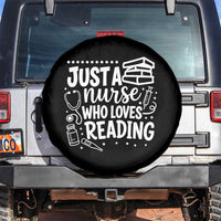 Just A Nurse Who Loves Reading Spare Tire Cover Funny Medical Bookworm Gift
