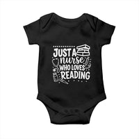 Just A Nurse Who Loves Reading Baby Onesie Funny Medical Bookworm Gift