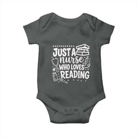 Just A Nurse Who Loves Reading Baby Onesie Funny Medical Bookworm Gift
