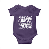 Just A Nurse Who Loves Reading Baby Onesie Funny Medical Bookworm Gift