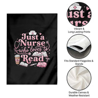 Just A Nurse Who Loves Reading Garden Flag Book Lover Nurse