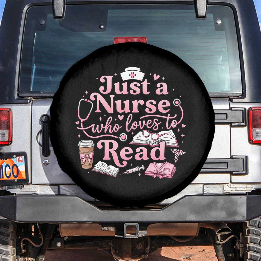 Just A Nurse Who Loves Reading Spare Tire Cover Book Lover Nurse