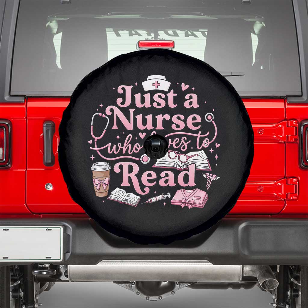 Just A Nurse Who Loves Reading Spare Tire Cover Book Lover Nurse