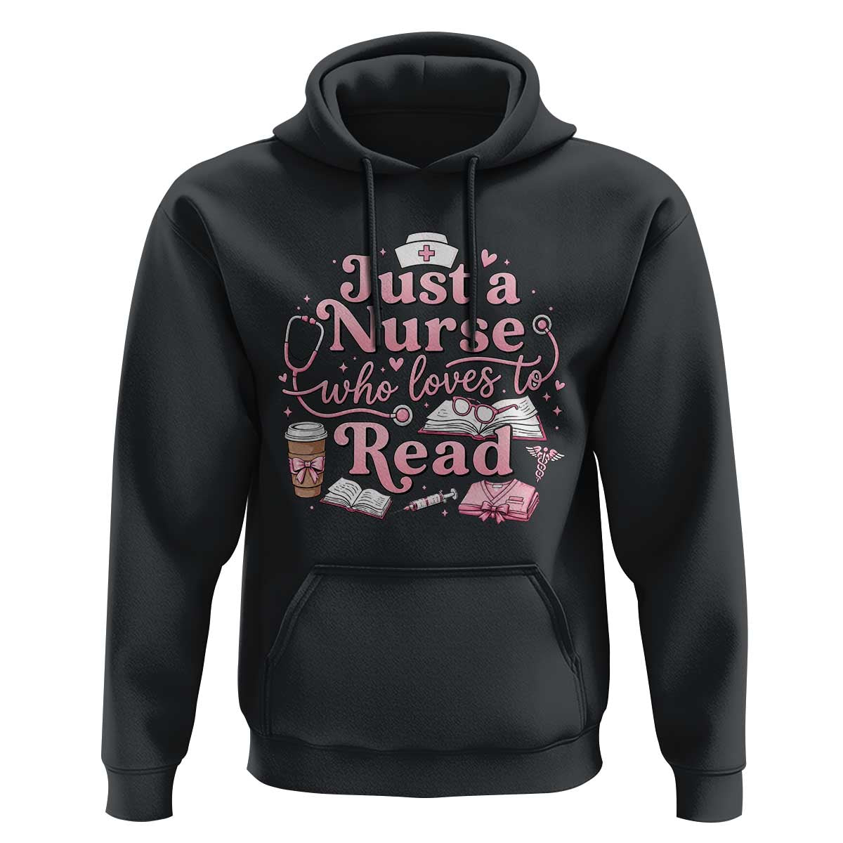 Just A Nurse Who Loves Reading Hoodie Book Lover Nurse