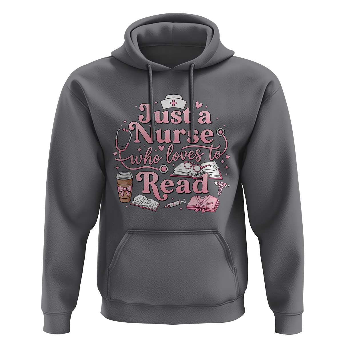 Just A Nurse Who Loves Reading Hoodie Book Lover Nurse